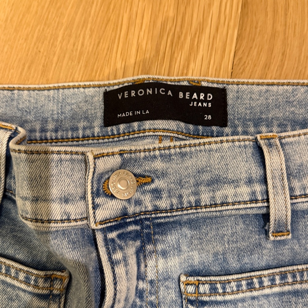 Veronica Beard Beverly Skinny Flare Patch Pocket Jeans - Picture 5 of 7
